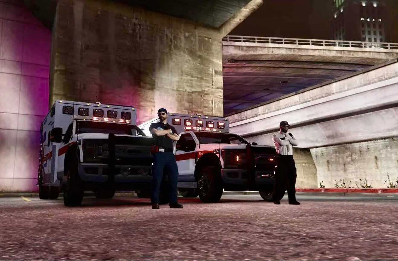 Living Legends Roleplay FiveM EMS ambulance crew photo